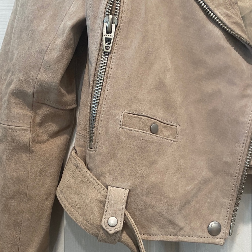 Blank NYC Women's Tan Leather Jacket - Picture 3 of 5